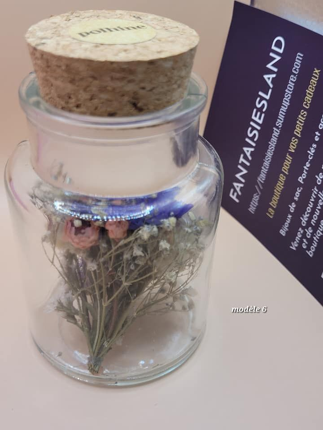 Flacon de Fleurs séchées mod6 - MEDIUM - marque POLHINE 