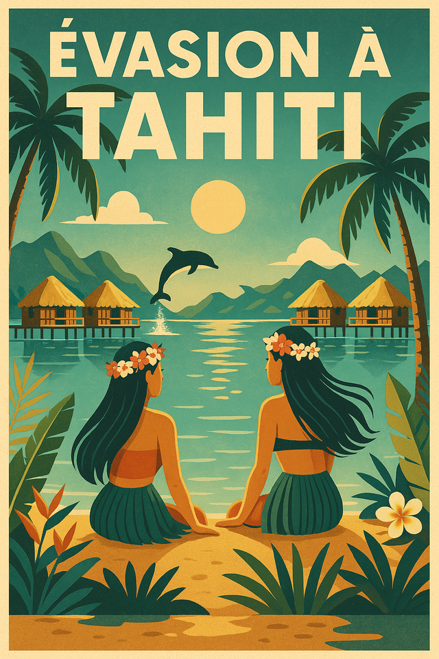 Affiche photo – Evasion à Tahiti