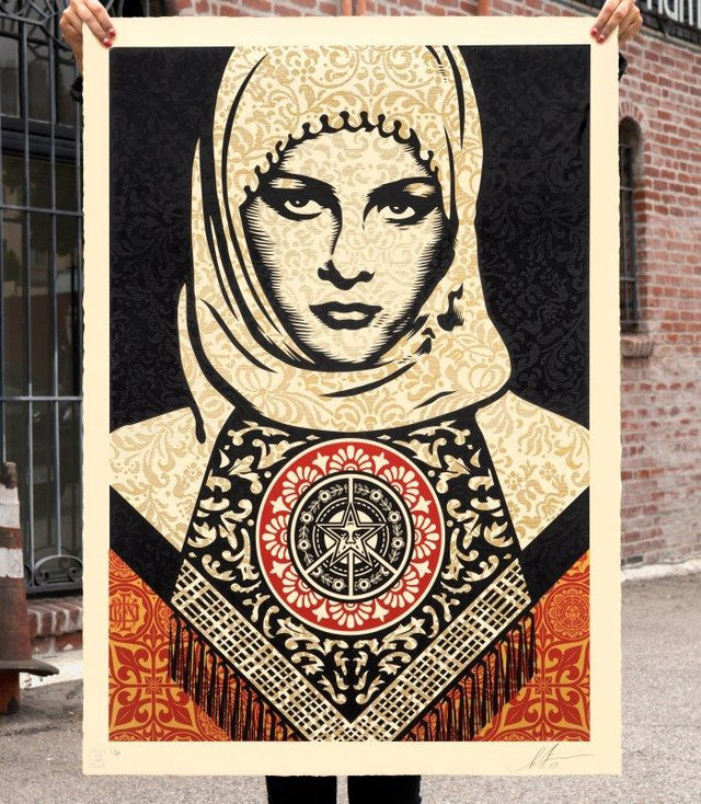 Shepard Fairey - Arab Women (grand format - vendu encadré