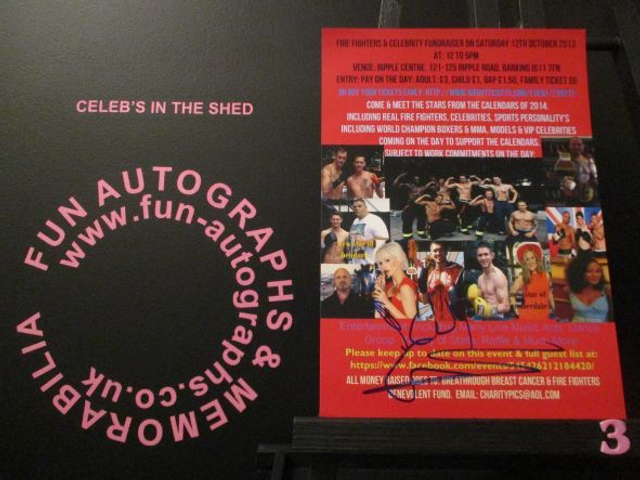 Nicole Faraday Authentic Autographed 7x5 Flyer (3)