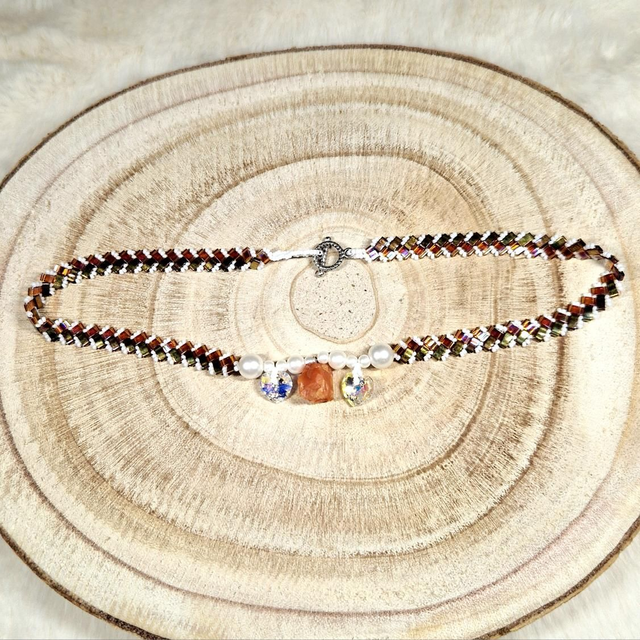 Ras du cou Fin Cornaline 