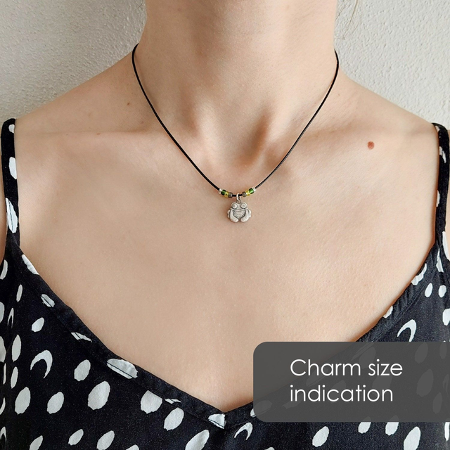 Beetle ceramic necklace - handmade - unisex beetle charm - rustic clay bug bead