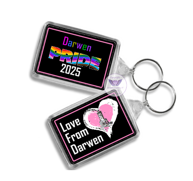Darwen Pride Oblong Keyring -OKR13