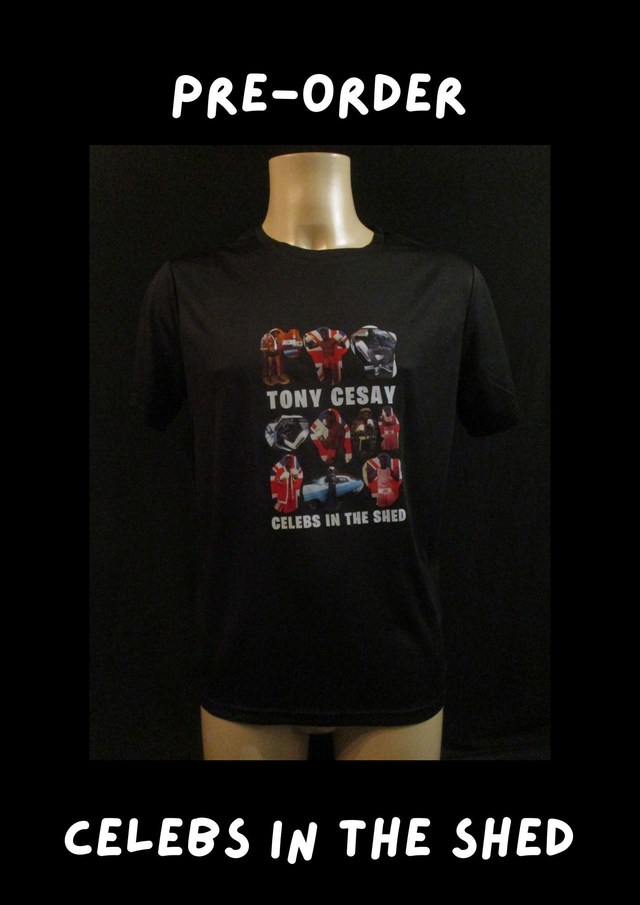 Tony Cesay ABA Champion Boxer Picture T-Shirt (White Bubble Logo) ADULT 100% Polyester Crew Neck BLACK (PRE-ORDER SIZE) Top BUY NOW