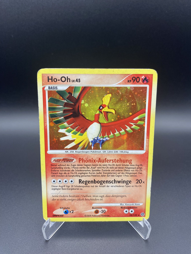 Ho-Oh LV.45 (10/132) Rätselhafte Wunder - Light Played - DE - Holo Rare