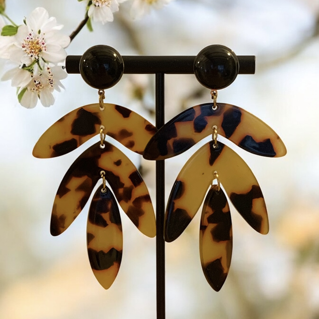 LÉONCE Marron écailles de tortue 