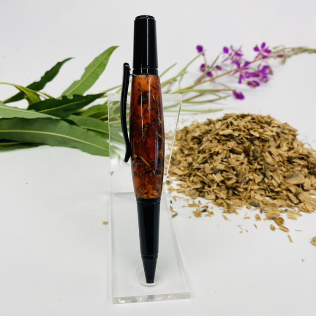 Whiskey Resin Twist Pen