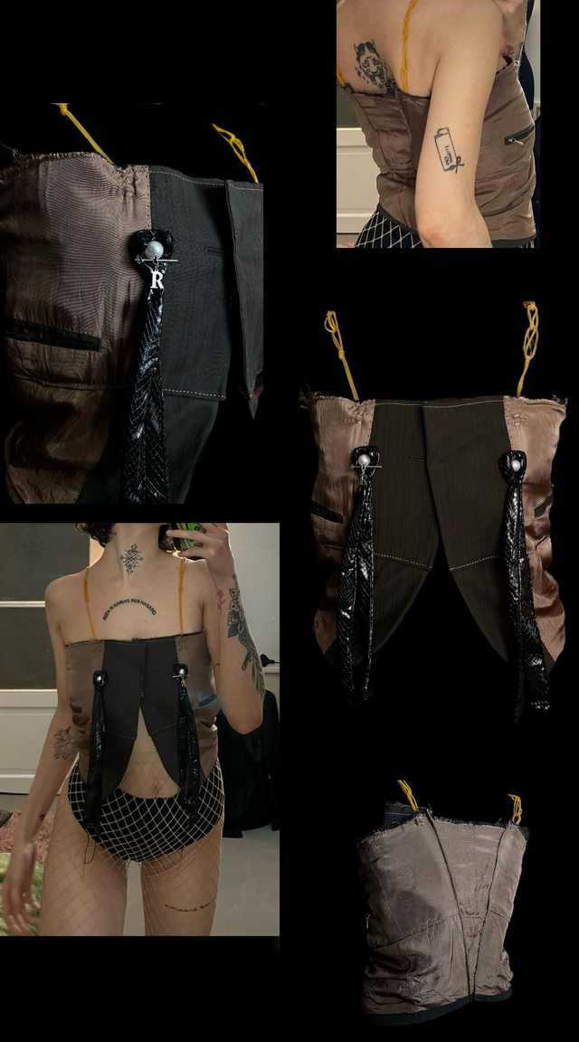 Bustier Upcycled - Luc(e) - S