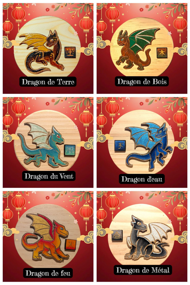 Rondin Korotaki - "Les dragons élémentaires"