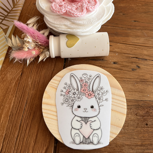 Sticker permanent lapin 