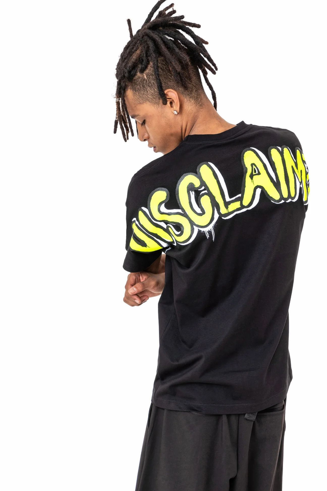 82648510 - Disclaimer T-shirt in jersey con stampa logo sul retro