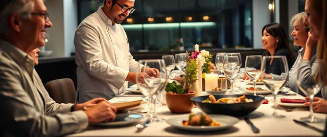 Prestation de chef à domicile en 4 plats pour 2 convives( 2 menus pour vous 1 pour nous)