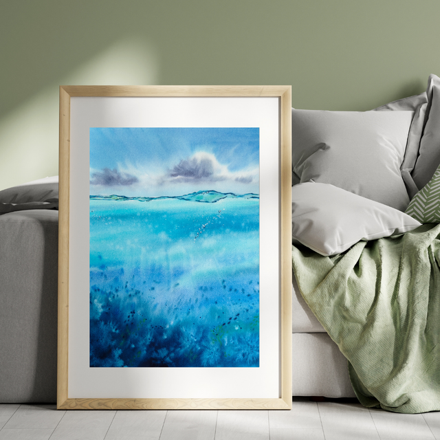 Mundos azules II - 31 x 41 cm