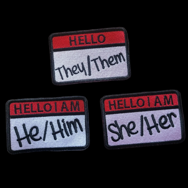 Pronoun - Iron On Patch