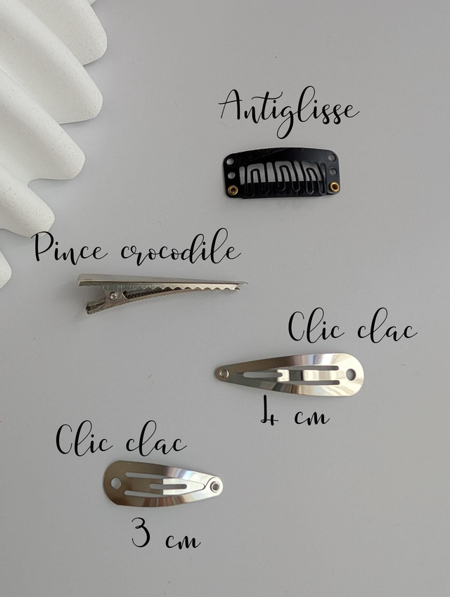 Lot de barrettes noeud Romie