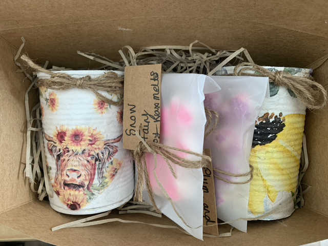 Large tin can candle gift box (available in all designs and fragrances)