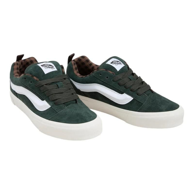 Vans Knu Skool Pig Suede Plaid Scarab