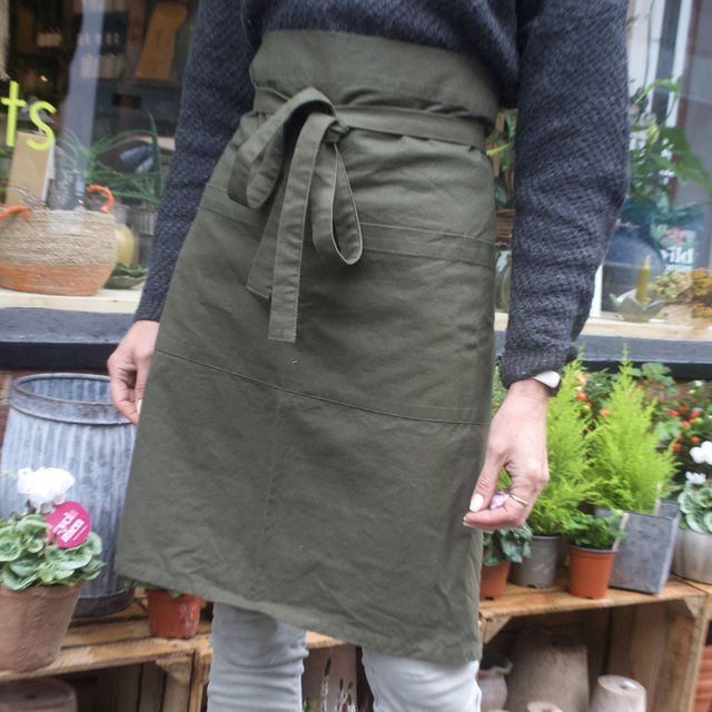 Green Cotton Apron