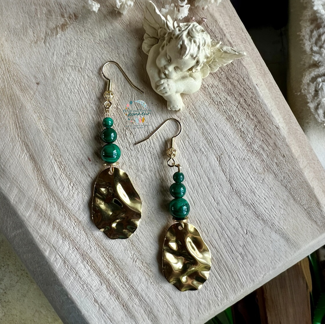 Boucles d’oreilles Malachite - Transformation & Libération