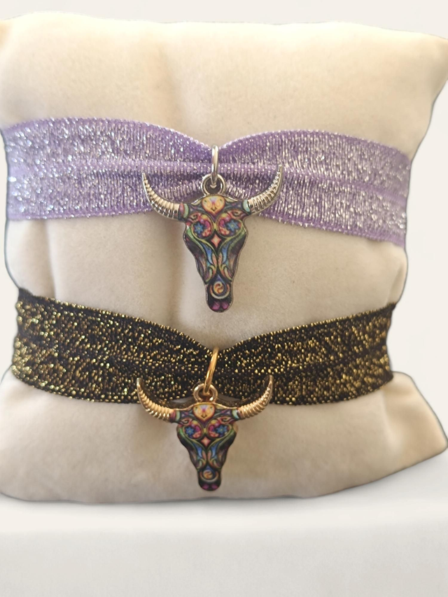 Bracelet Ruban pampille Zébu Acier