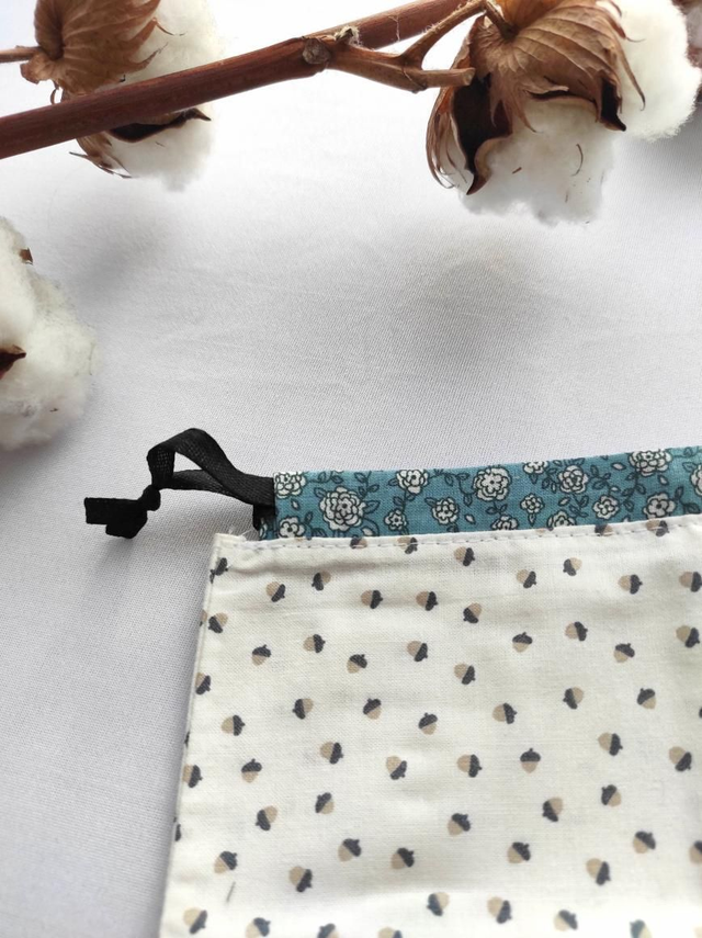 Pochon coton - les assortis verts