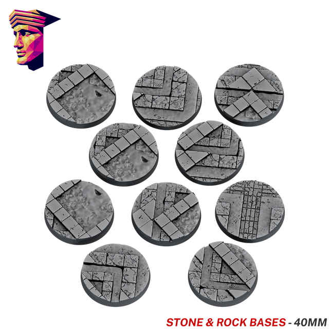 Stone &amp; Rock Scenic Bases – 40mm