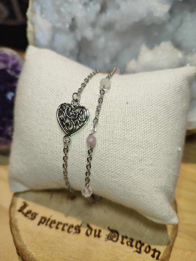 bracelet double coeur