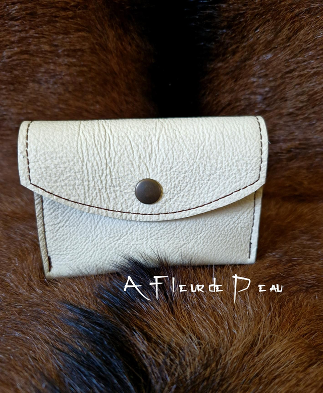 Porte monnaie cuir 3 compartiments