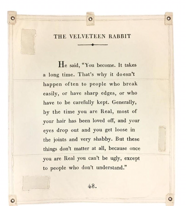 Velveteen Rabbit Wall Tarpaulin