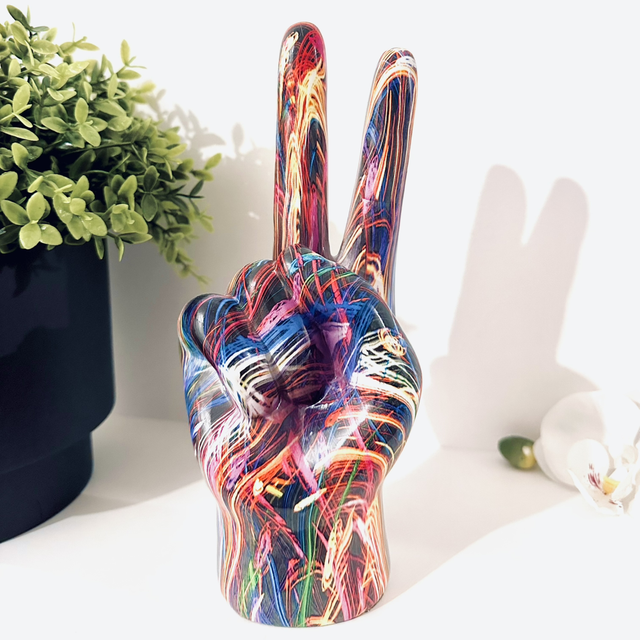 Multicoloured Celestial Peace Hands Ornament  - Supernova Home Decor