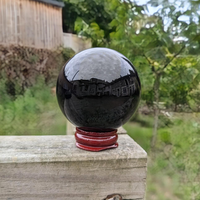 Sphère Obsidienne Oeil céleste AA (50-60mm)