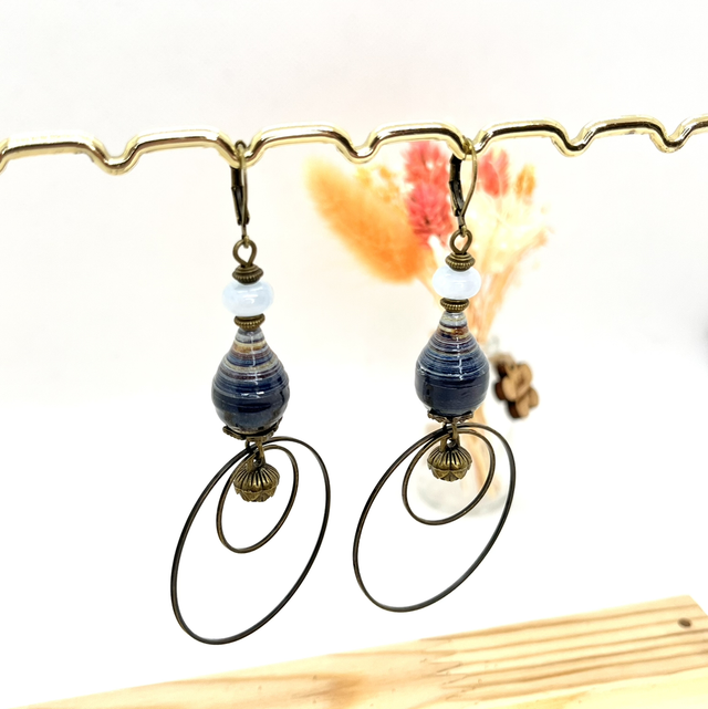 Boucles d’oreilles laiton