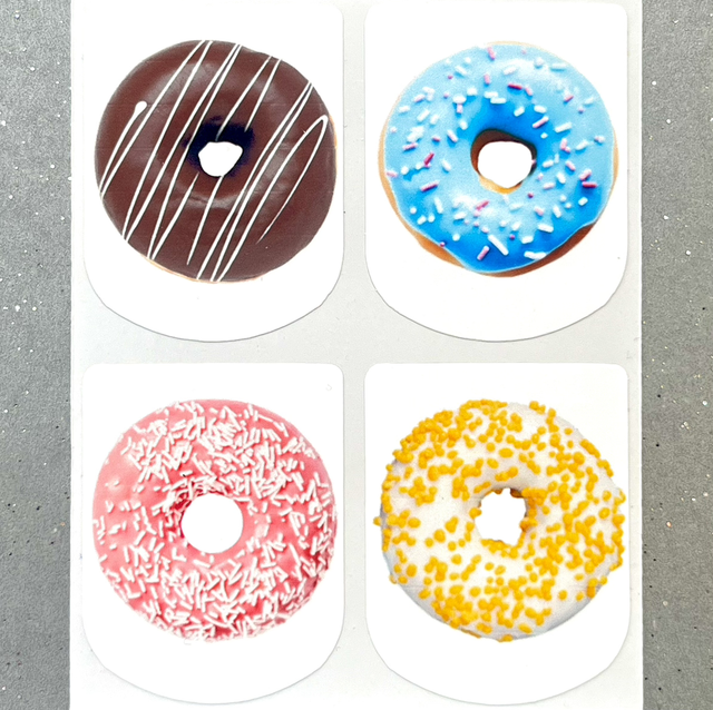 Glazed Donuts Stickers (Set of 4)