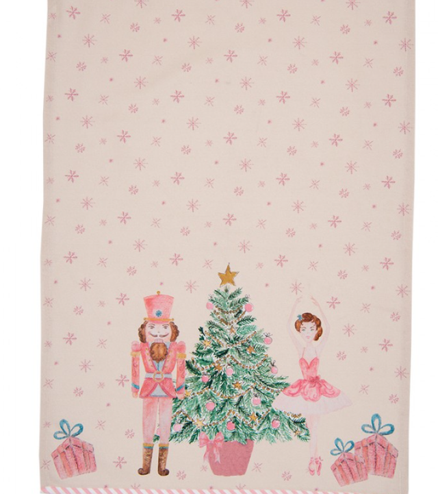 Torchon 50x70 cm Beige Rose Coton Casse-noisette Torchon de cuisine