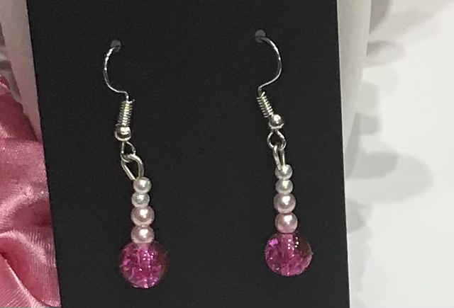 Pink Dangling Earrings - PDE43
