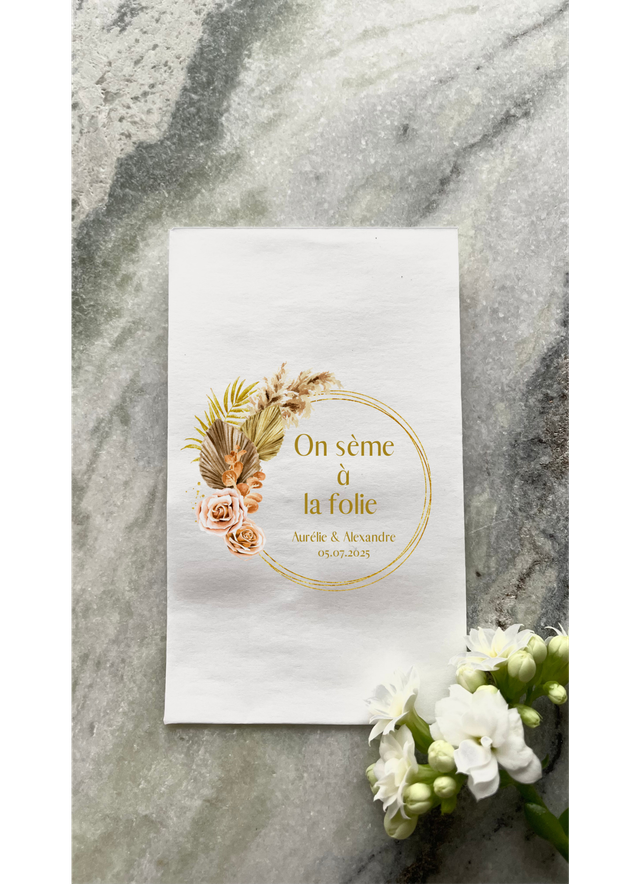 Sachet de graines &quot;Charlie&quot; - Personnalisable