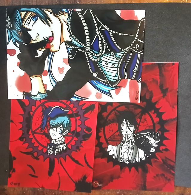 Black Butler Lots Carte postal 