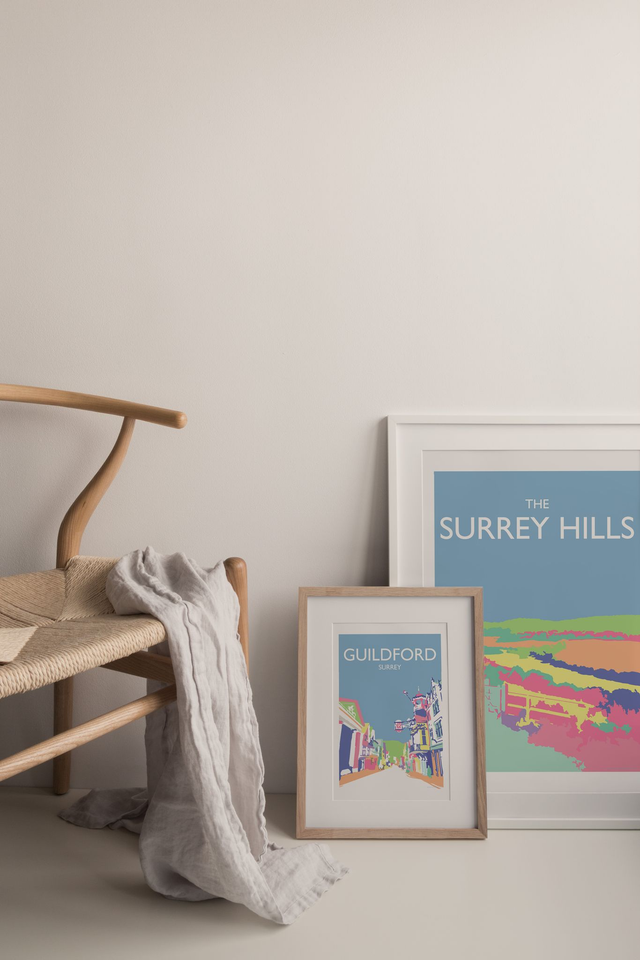 Surrey Hills white FRAMED