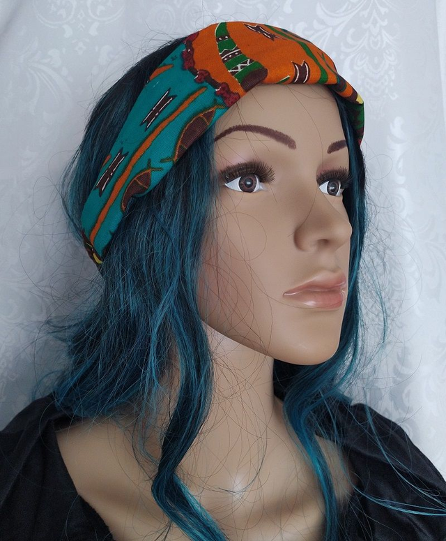 Bandana fantaisie à motif coloré