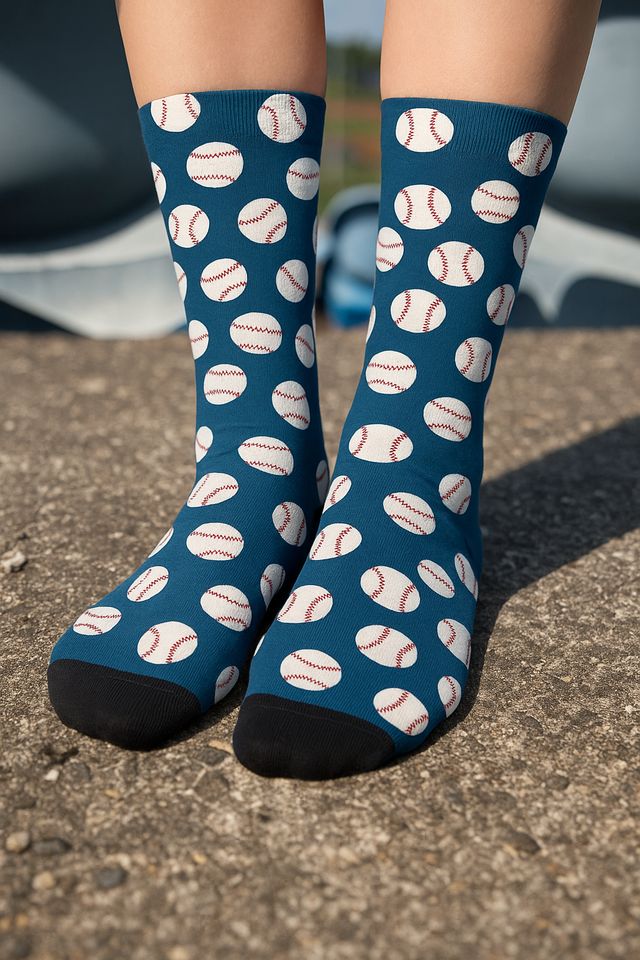 Classic Baseball Vibes – Navy Honkbalsokken