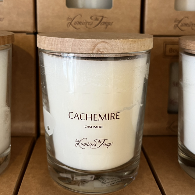 Bougie parfumée artisanale 180gr – Cires végétales & Parfums de Grasse | Cachemire