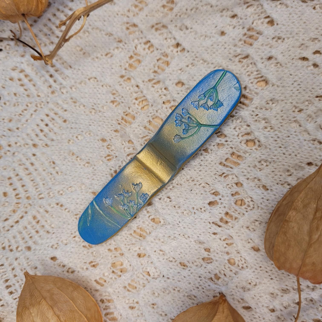 Bague de lecture plate - Orchidée 