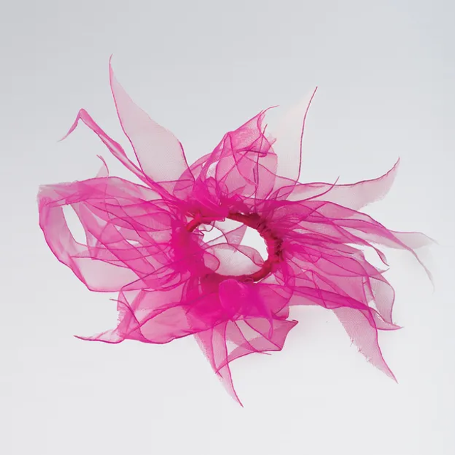 School Windmill Scrunchie in Cerise 