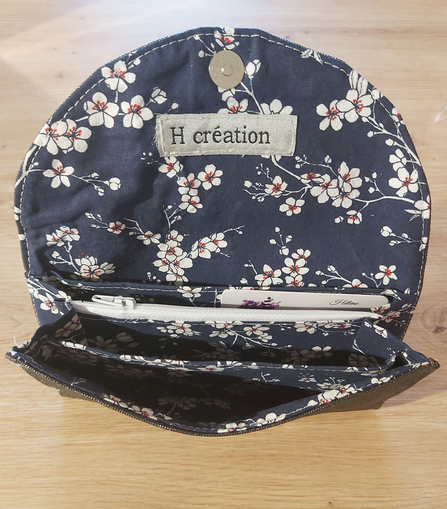 Portefeuille simili cuir paillette