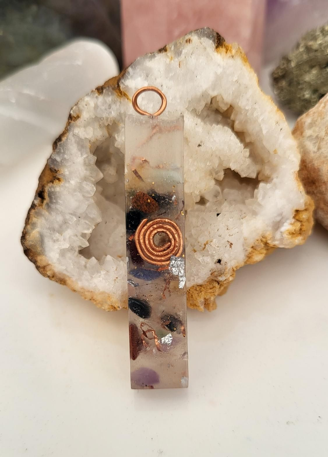 Fairy mix orgonite pendant 