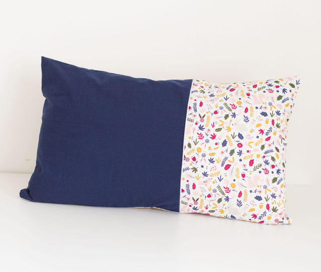 Coussin personnalisé Bleu marine / Forêt enchantée