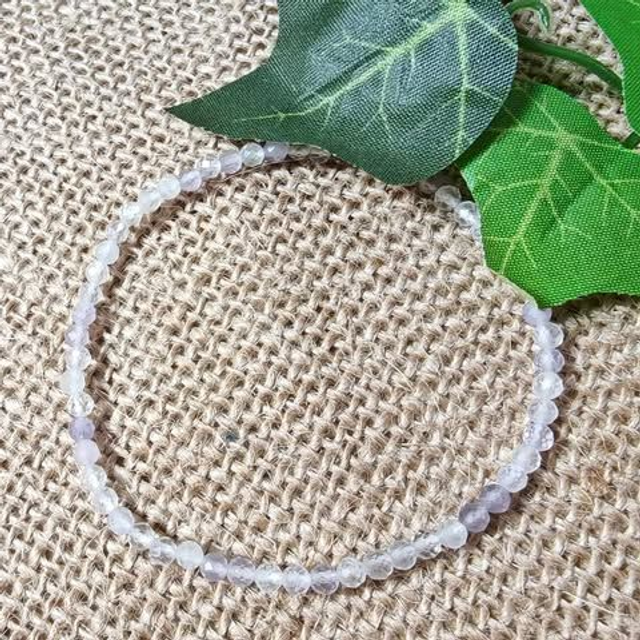 Bracelet 3mm amethyste lavande