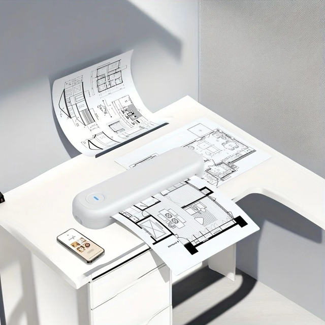 Portable Wireless Thermal A4 Inkless Printer