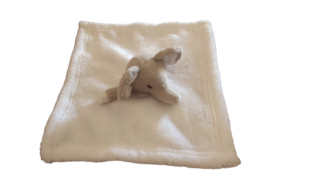Doudou éléphant blanc