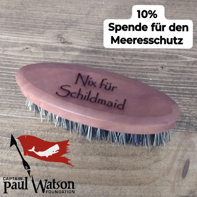 Bartbürste "Nix für Schildmaid"